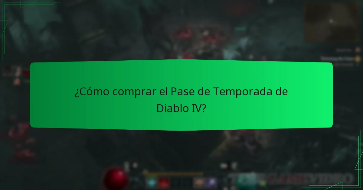 ¿Cómo funciona el Pase de Temporada de Diablo IV?