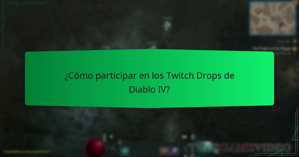 ¿Cuándo es la Cronología de Cosméticos de Twitch Drops de Diablo IV?