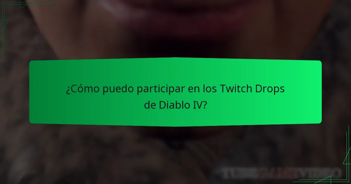 ¿Cuándo es el calendario del evento de Twitch Drops de Diablo IV?