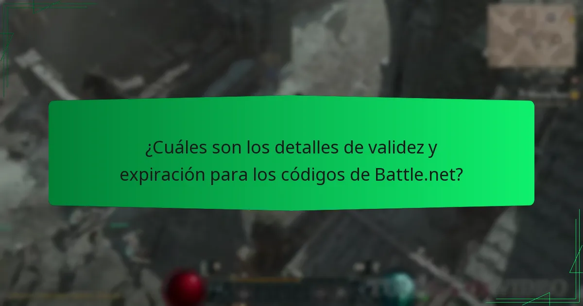 ¿Cuáles son los detalles de validez y expiración para los códigos de Battle.net?